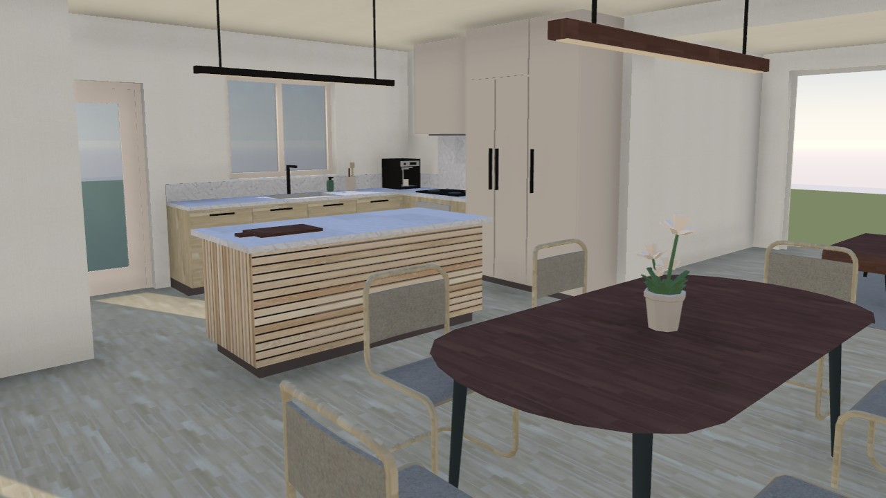 Editable kitchen renovation sample in Arkio