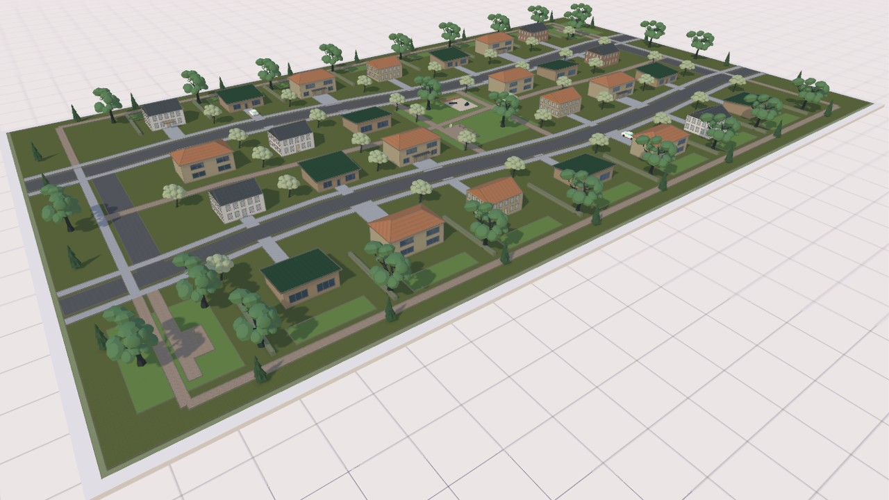 Editable residential neighborhood concept plan in Arkio